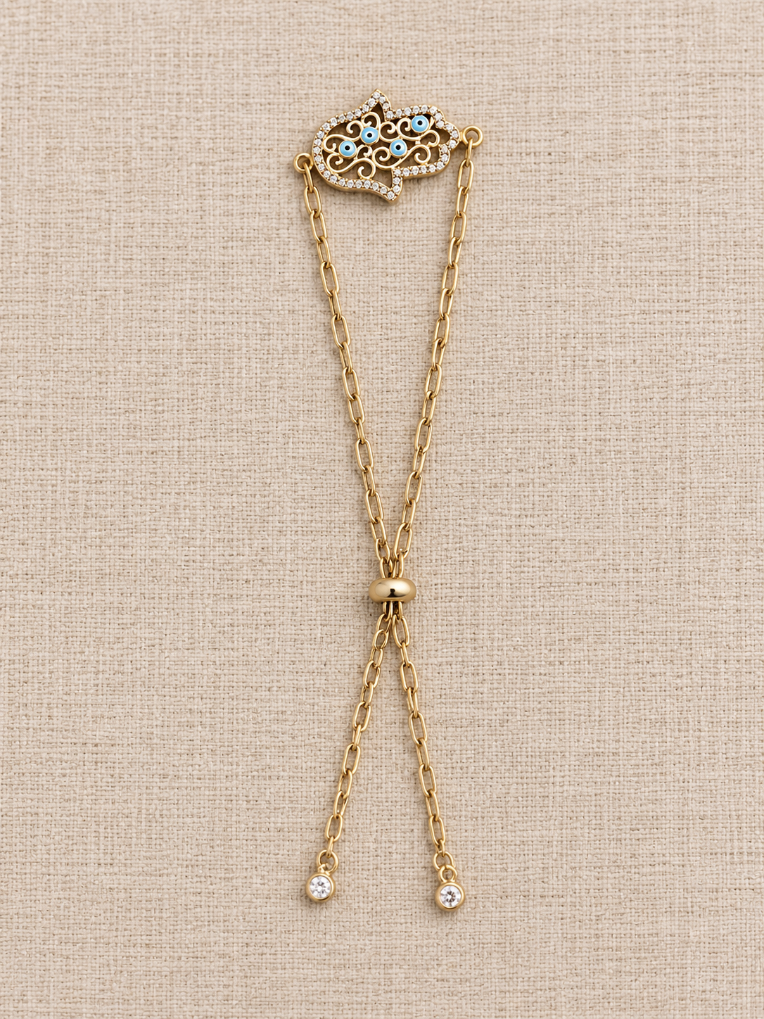 Hamsa Slider Bracelet