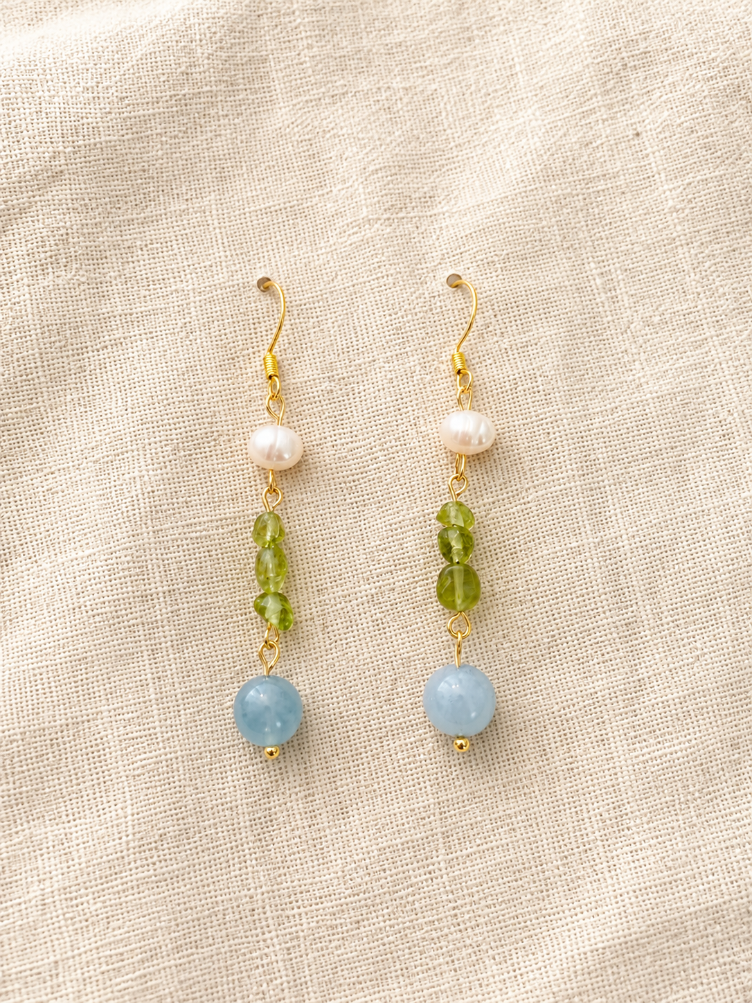 Gemstone Dangle Earrings