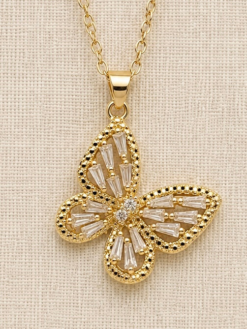 Angled Butterfly Necklace