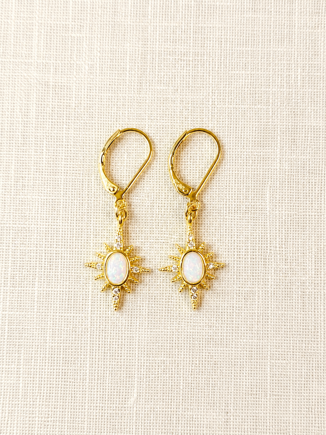 Northstar Opal and Crystal Earrings