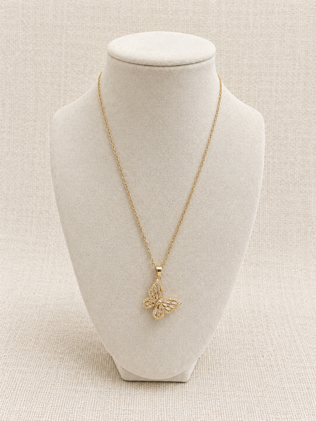 Angled Butterfly Necklace