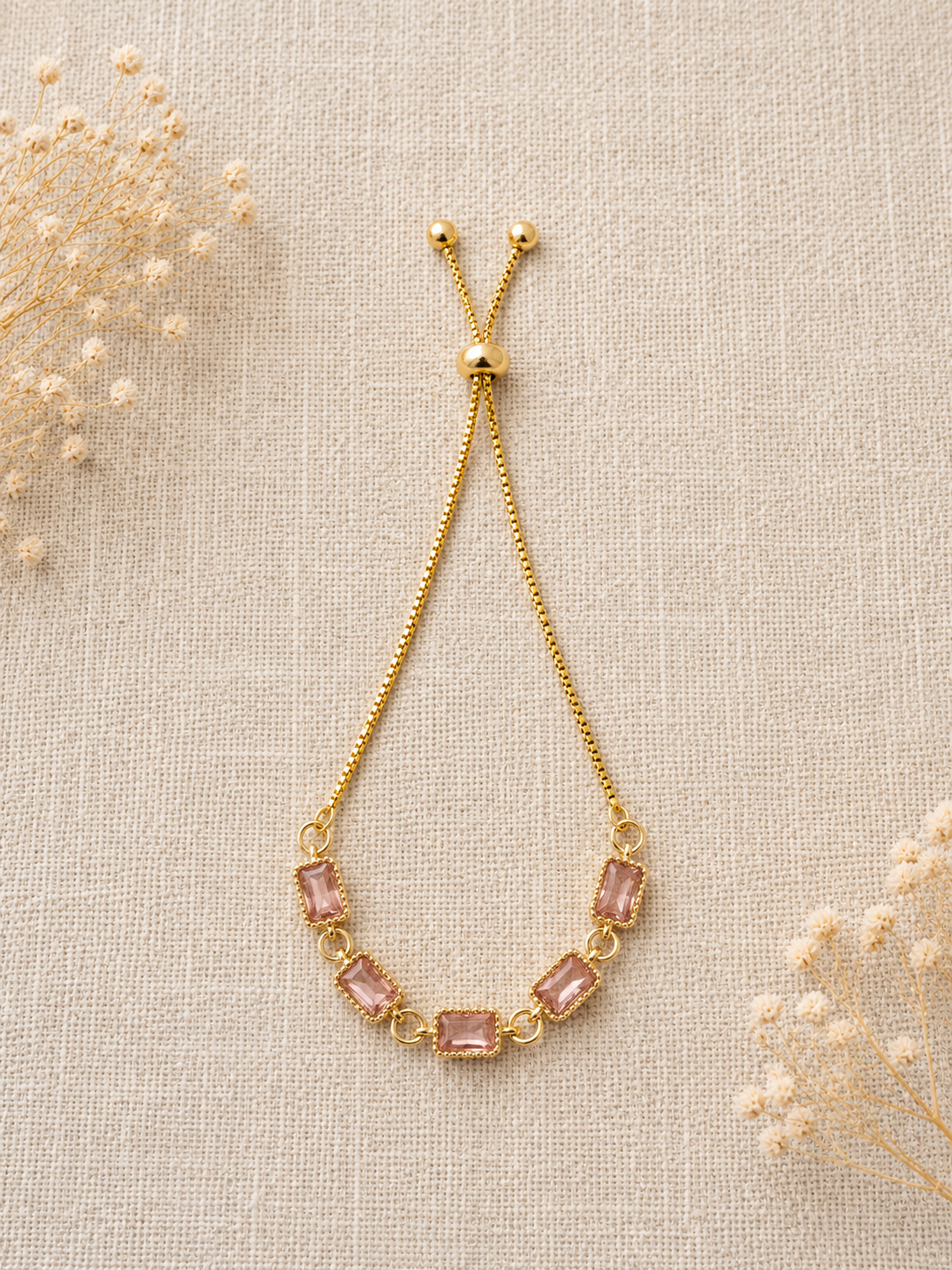 Statement Baguette slider bracelet