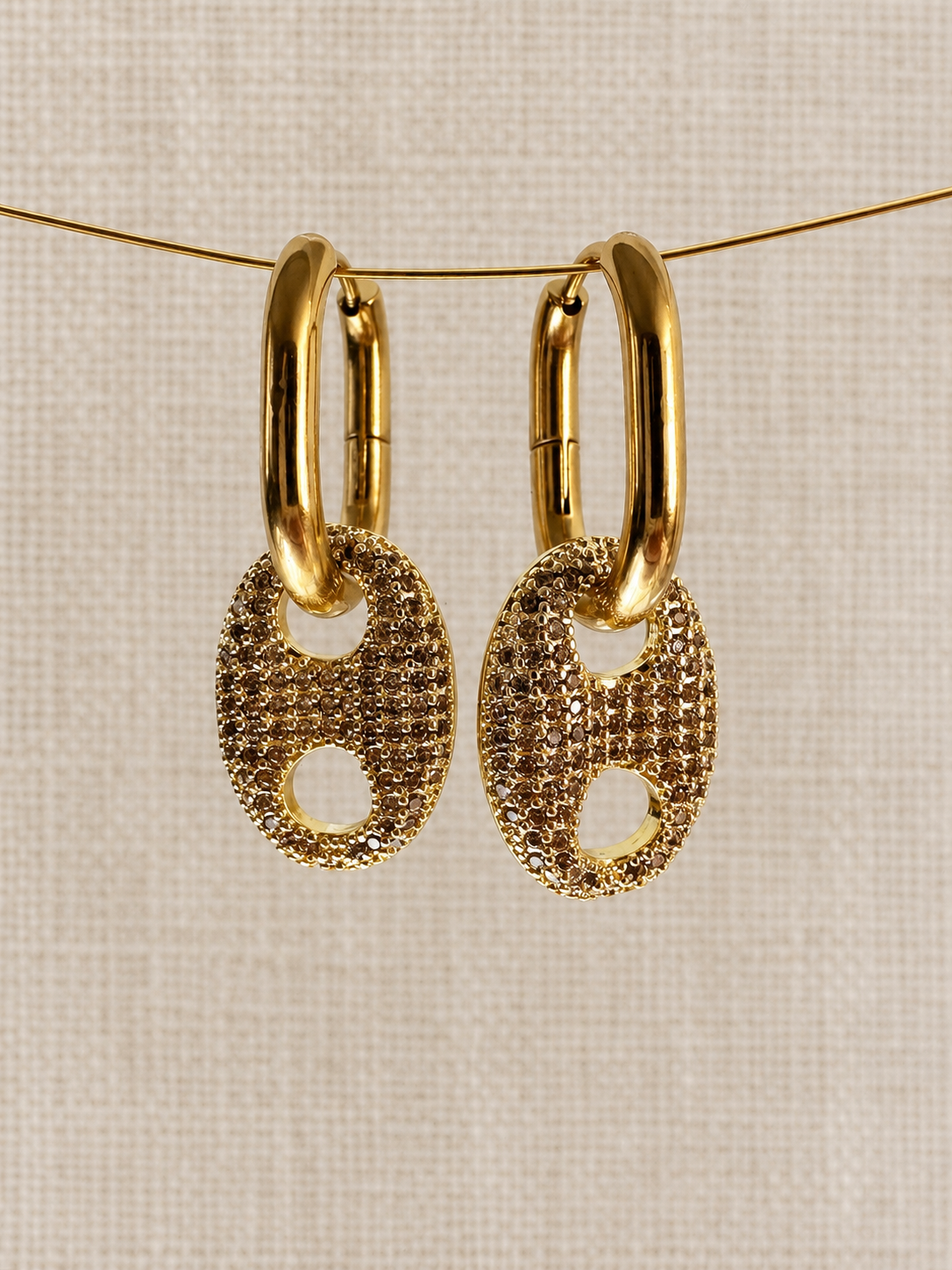 Mariner Link Citrine Earrings