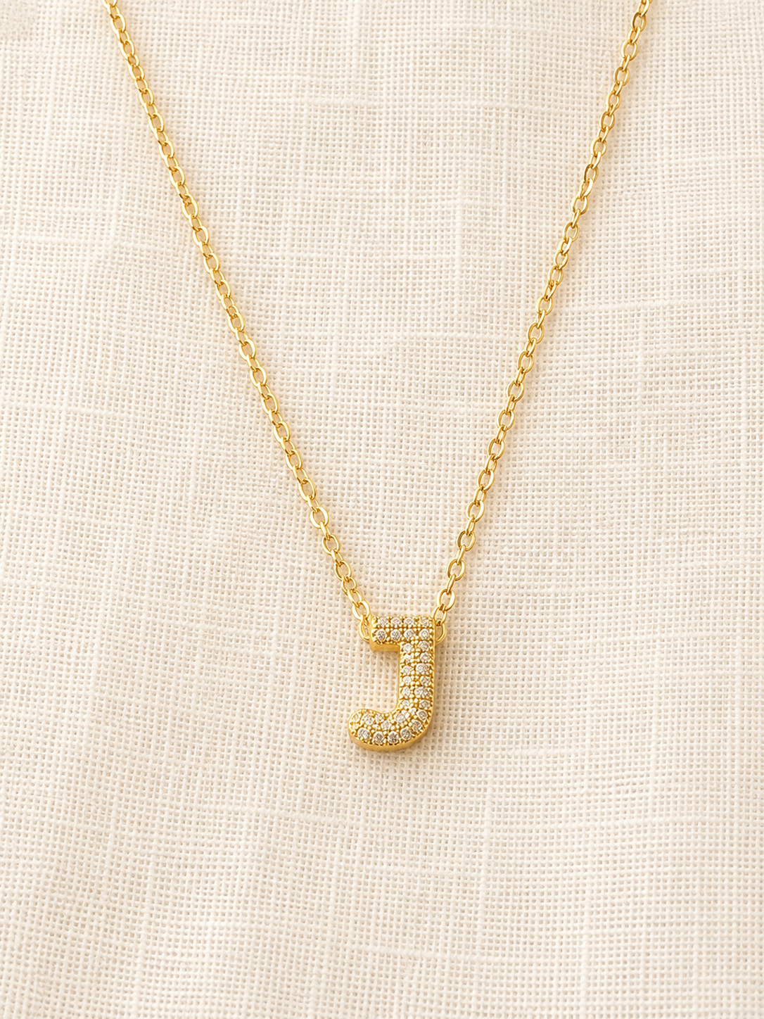 Gold Filled Initial Necklace