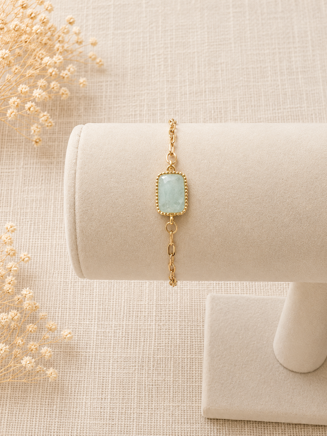 Aquamarine Slider Bracelet