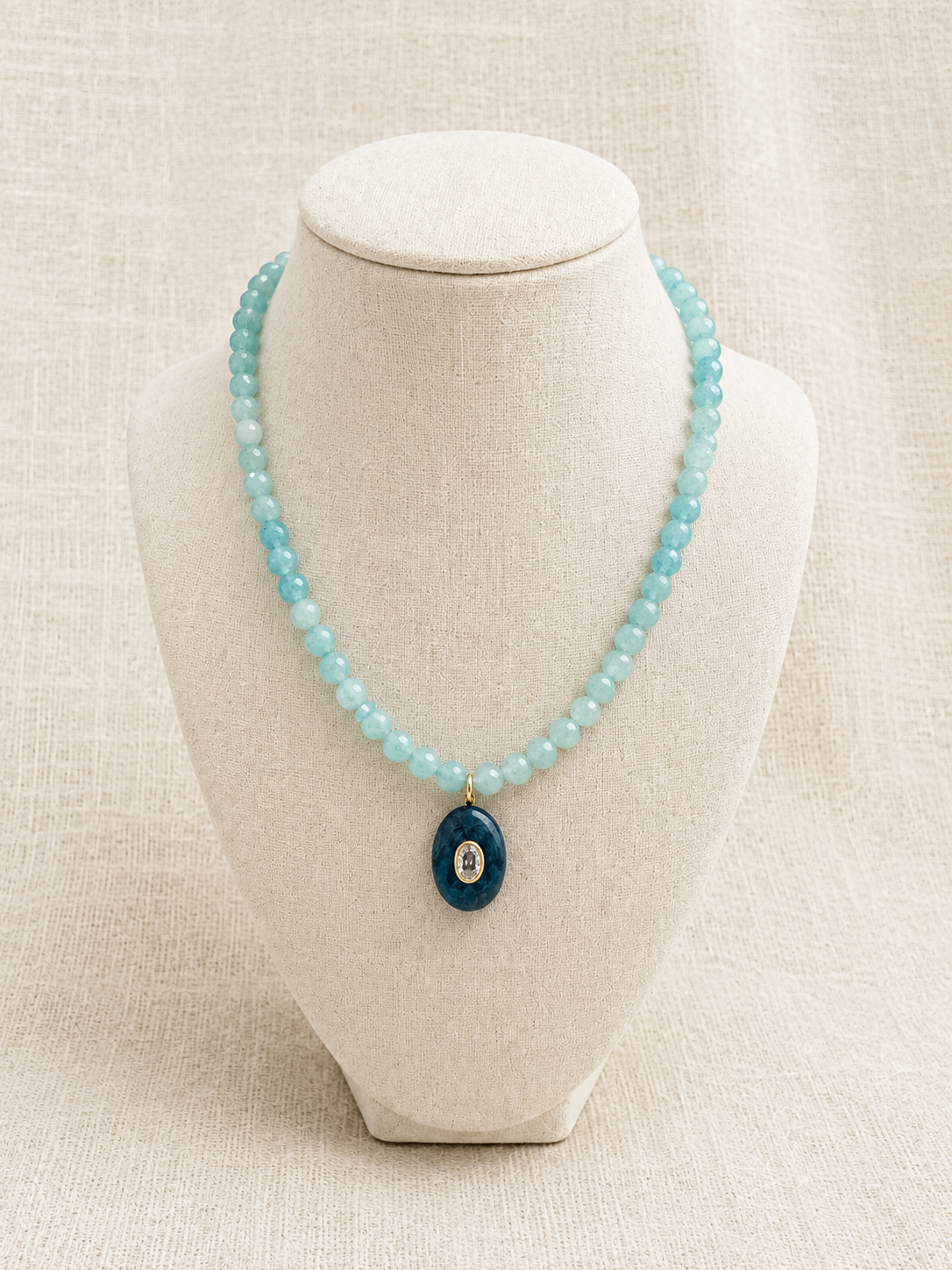 Faceted Brazilian Amazonite Necklace